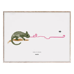 Mado - Charlie the Chameleon Poster 40x30 cm
