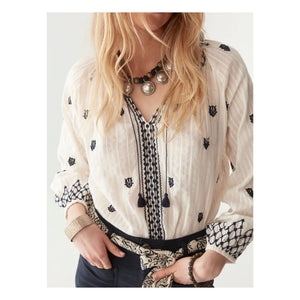 Maison Hotel - Santorini Sybille Bluse | Weiß