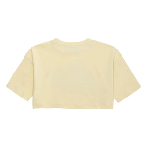 Maison Mangostan - Floral Crop T-Shirt | Pale yellow