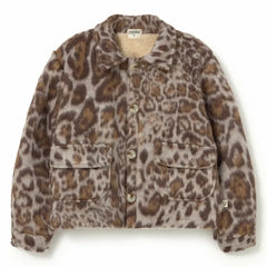 Cozmo - Riga Leopard Ceket | Kahverengi