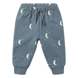 Quincy Mae - Lunes Organic Cotton Jogger | Gray Blue