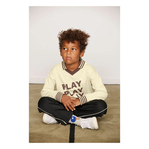 Mini Rodini - Set of 3 Organic Cotton Ping Pong Socks | Ecru