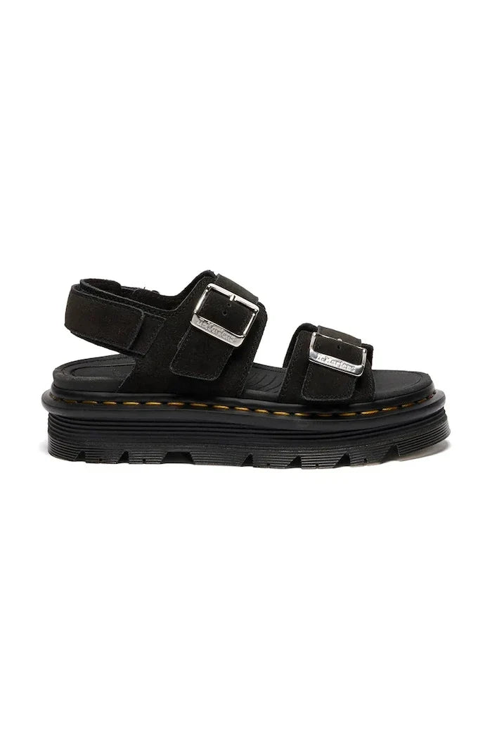 Dr. Martens platform kadın süet sandalet ayakkabısı ZebZag Sandal