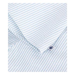 Petit Bateau - Seersucker organik pamuk bluz ve şort seti | Beyaz
