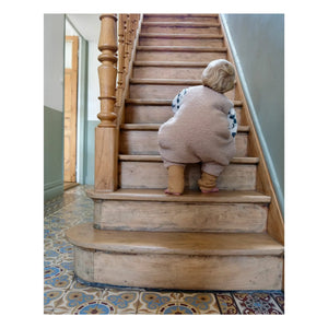 Tante Reine - Organik pamuklu ayaklı uyku tulumu Teddy | Kum