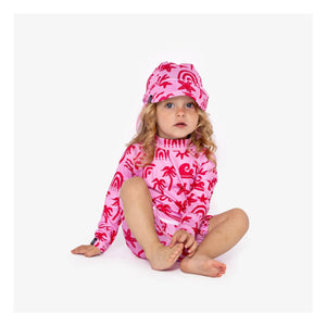 Beach & Bandits - Tropical Breeze UV Protective Hat Made from Recycled Fibers | Pink