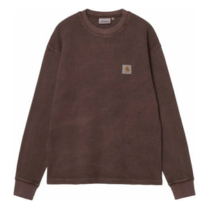 Carhartt WIP - Long Sleeve Vista Waffle T-Shirt | Dark Brown