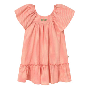 Cozmo - Gestreiftes Kleid von Clavel | Rosa