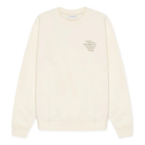 Les Deux - Ben Faience Pamuklu Bisiklet Yaka Sweatshirt | Krem