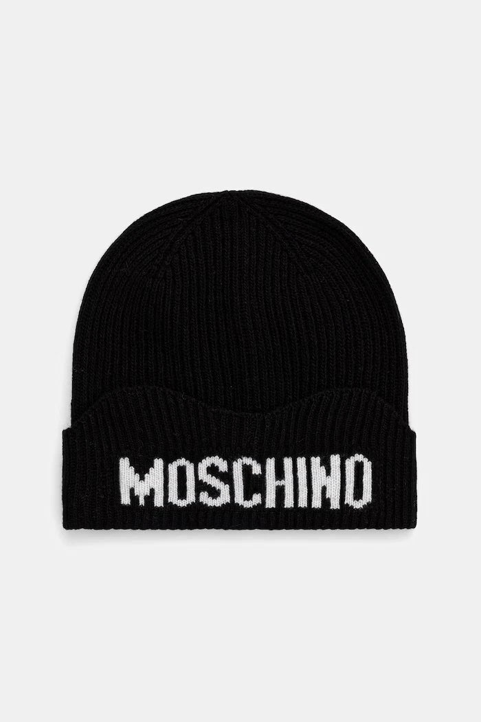 Moschino yün kumaştan kadın şapkası