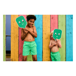 Beachlife - Uni Dokulu Mayo Şortu | Yeşil