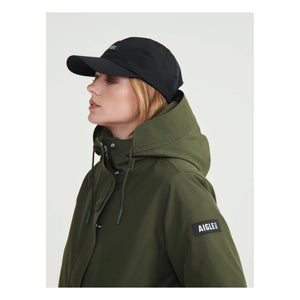 Aigle - Uzun Kapitone Goretex Parka | Haki
