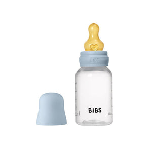 BIBS Baby Bottle Latex 1 Pack - Baby Blue-Baby Bottles-Baby Blue-150ml | Natural Baby Shower
