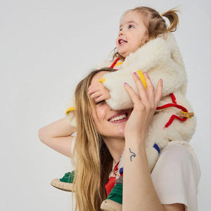Binibamba BOBO X BINI Merino Snugglesuit - Milk-Snugglesuits-Milk-0-6m | Natural Baby Shower