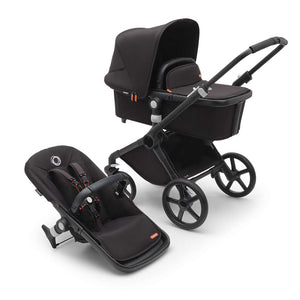 Outlet - Bugaboo Fox Cub Complete Pushchair - Midnight Black-Strollers-Midnight Black- | Natural Baby Shower