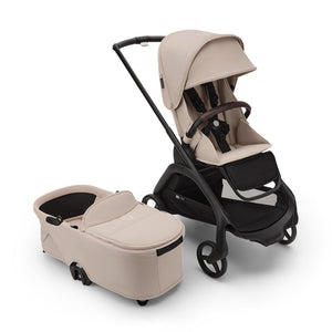 Bugaboo Dragonfly Complete Pushchair - Desert Taupe-Strollers-Desert Taupe-With Carrycot | Natural Baby Shower
