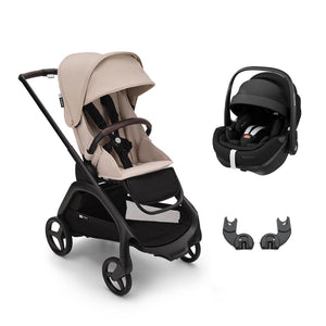 Bugaboo Dragonfly + Pebble 360/360 Pro Travel System - Desert Taupe-Travel Systems-Pebble Pro Car Seat-No Carrycot | Natural Baby Shower