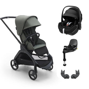 Bugaboo Dragonfly + Pebble 360/360 Pro Travel System - Forest Green-Travel Systems-Pebble Pro Car Seat-No Carrycot | Natural Baby Shower