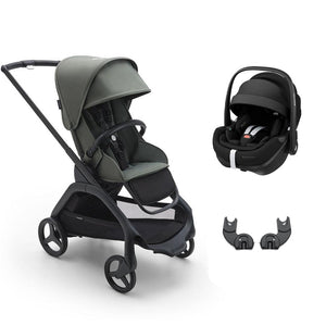 Bugaboo Dragonfly + Pebble 360/360 Pro Travel System - Forest Green-Travel Systems-Pebble Pro Car Seat-No Carrycot | Natural Baby Shower