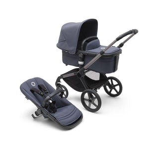 Bugaboo Fox 5 Complete Pushchair - Stormy Blue-Strollers-Stormy Blue- | Natural Baby Shower