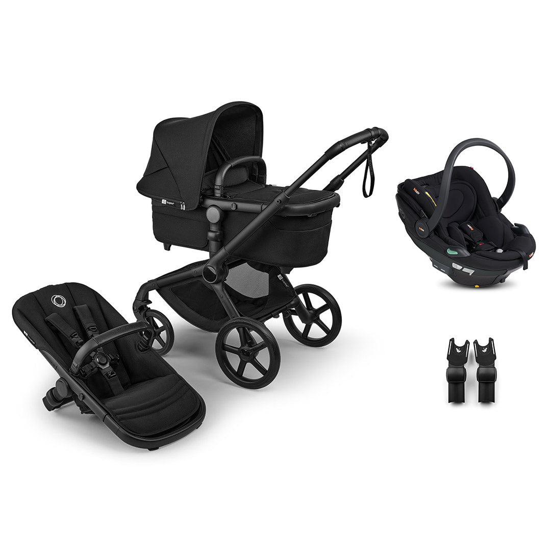 Bugaboo Fox 5 Renew + BeSafe Go Beyond Travel System-Travel Systems-Deep Indigo-No Base | Natural Baby Shower