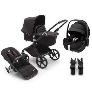Bugaboo Fox Cub + Pebble 360/360 Pro 2 Travel System-Travel Systems-Midnight Black-Pebble 360 Pro 2 | Natural Baby Shower