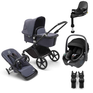 Bugaboo Fox Cub + Pebble 360/360 Pro 2 Travel System-Travel Systems-Stormy Blue-Pebble 360 | Natural Baby Shower