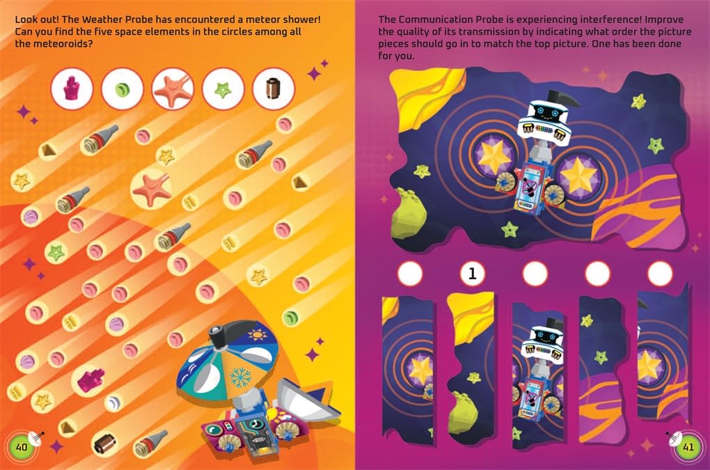 بوستر بوکز - کتاب فعالیت و داستان انگلیسی با اسباببازی فیگور لگو ساختنی و چسباندنی