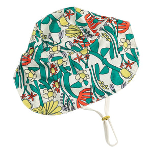 Bobo Choses - Floral Print Baby Bath Cap | White