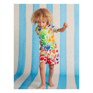 Halcyon Nights - Früchte Recyceltes Faser UV-Schutz Badeshirt | Ecru