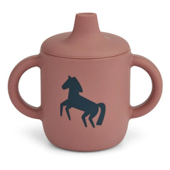 Liewood - Neil Silikon Öğrenme Bardağı | Horses/Dark rosetta
