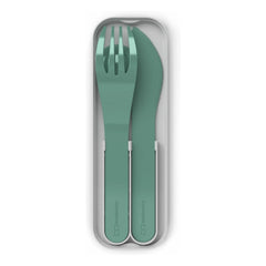 Monbento - MB Pocket Color Biodegradable Cutlery Set | Forest Green