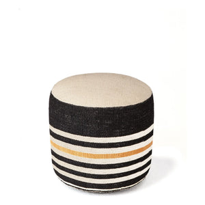 Nanimarquina - Kilim 2 Pouf | Schwarz
