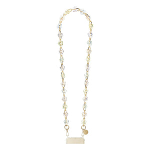 LaCoqueFrançaise - Cassy Holographic 100 cm Long Chain | Transparent