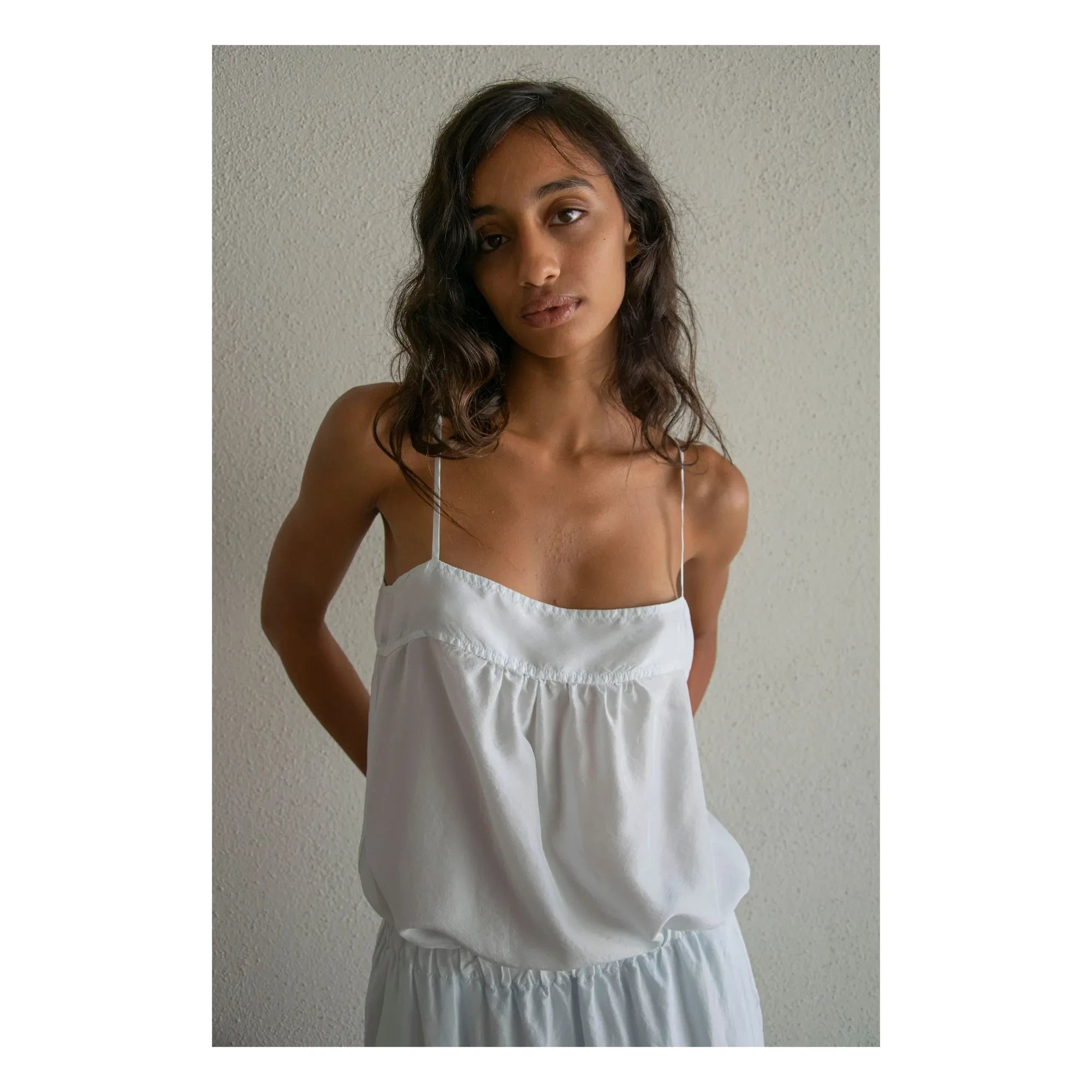 THEAVANT - Top La Fille Pongé de Soie | Açık Mavi