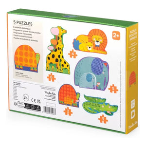 Moulin Roty - Hayvanlar evrimsel yapboz - 20 parça