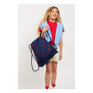 Caramel & Cie - Velvet Cherries Sports Bag | Navy