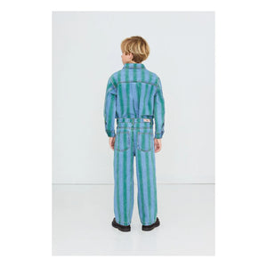Tinycottons - Striped Denim Shirt | Blue