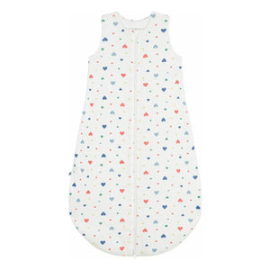 Petit Bateau - Kalp Desenli Uyku Tulumu | Beyaz