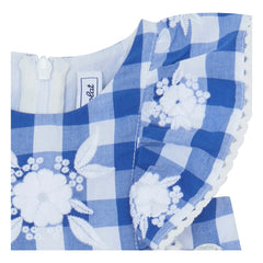 Tartine et Chocolat - Vichy Top and Bloomer Set | Royal Blue