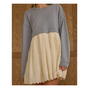 Rylee + Cru - Sweat Dress | Gray Blue