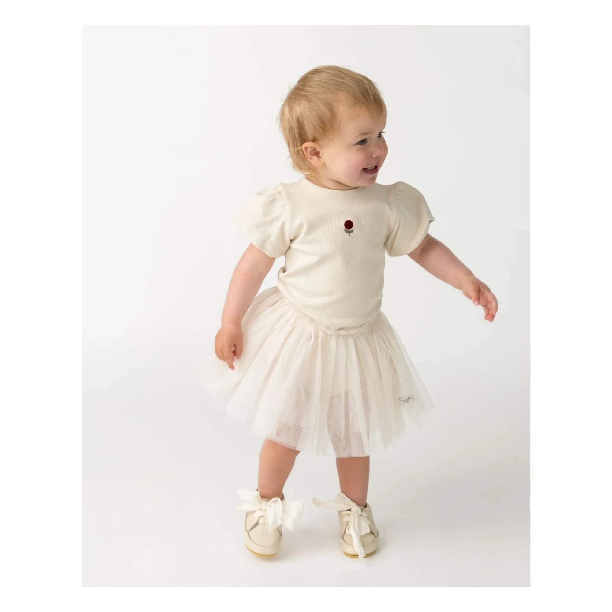 Donsje - Nowie Fleur Body aus Bio-Baumwolle | Ecru