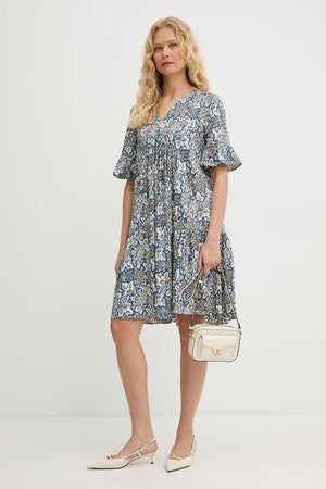 Pamuklu elbise Weekend Max Mara FUOCO
