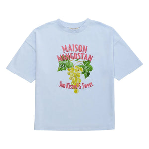 Maison Mangostan – Trauben-T-Shirt | Hellblau