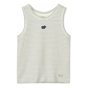 Liewood - Set of 2 Faris Dino Organic Cotton Singlets | Ecru