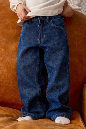 Çocuklar için wide leg kot pantolon