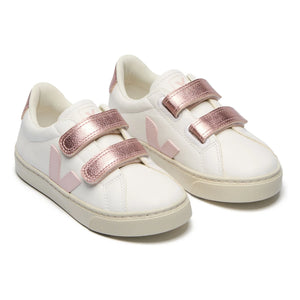 Veja - Esplar Leather Scratched Sneakers | White