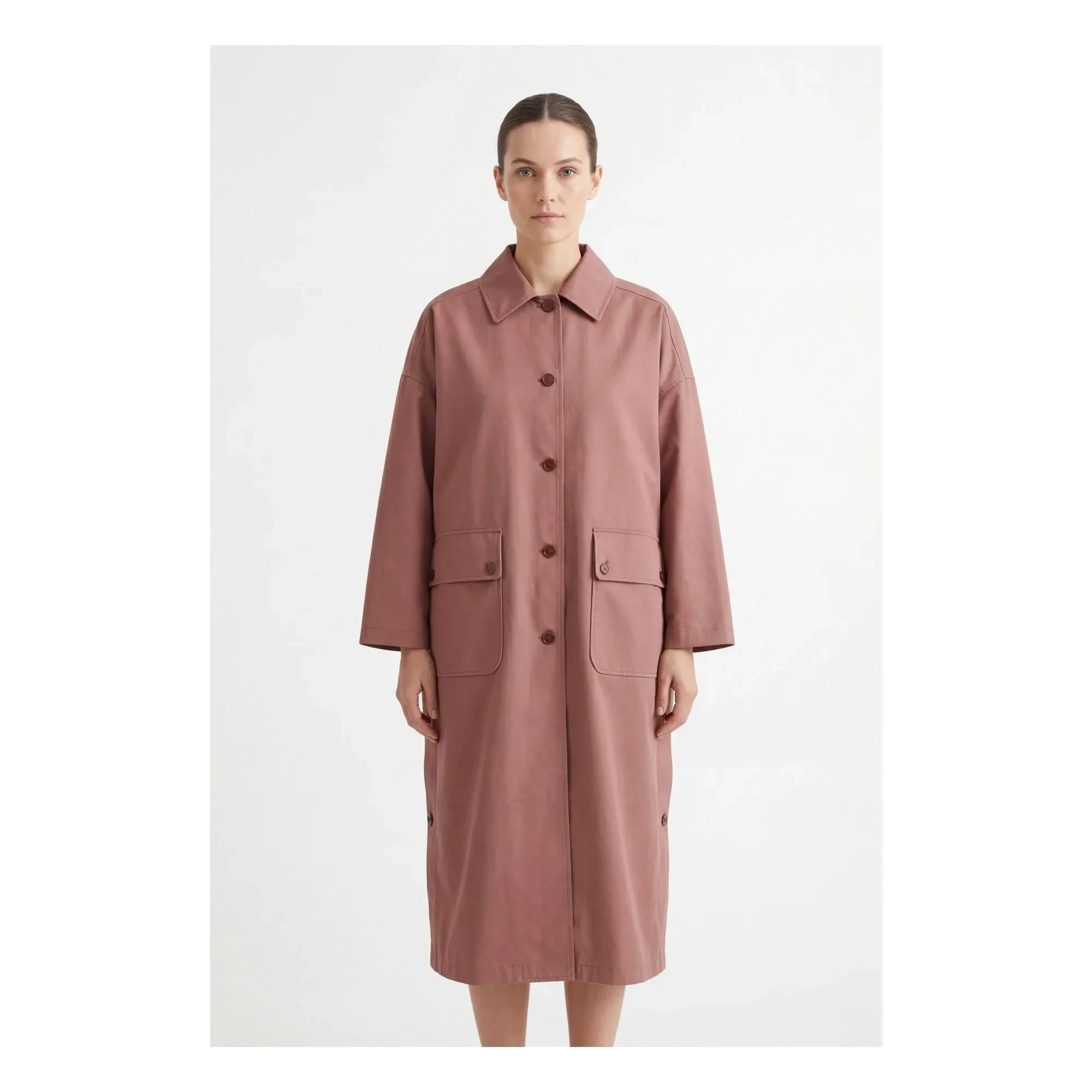 Hod - Cotton Trench Coat | Hazel