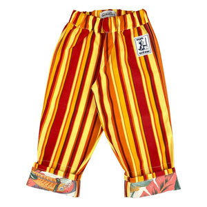Club Trésor - Gestreifte Strandhose | Orange