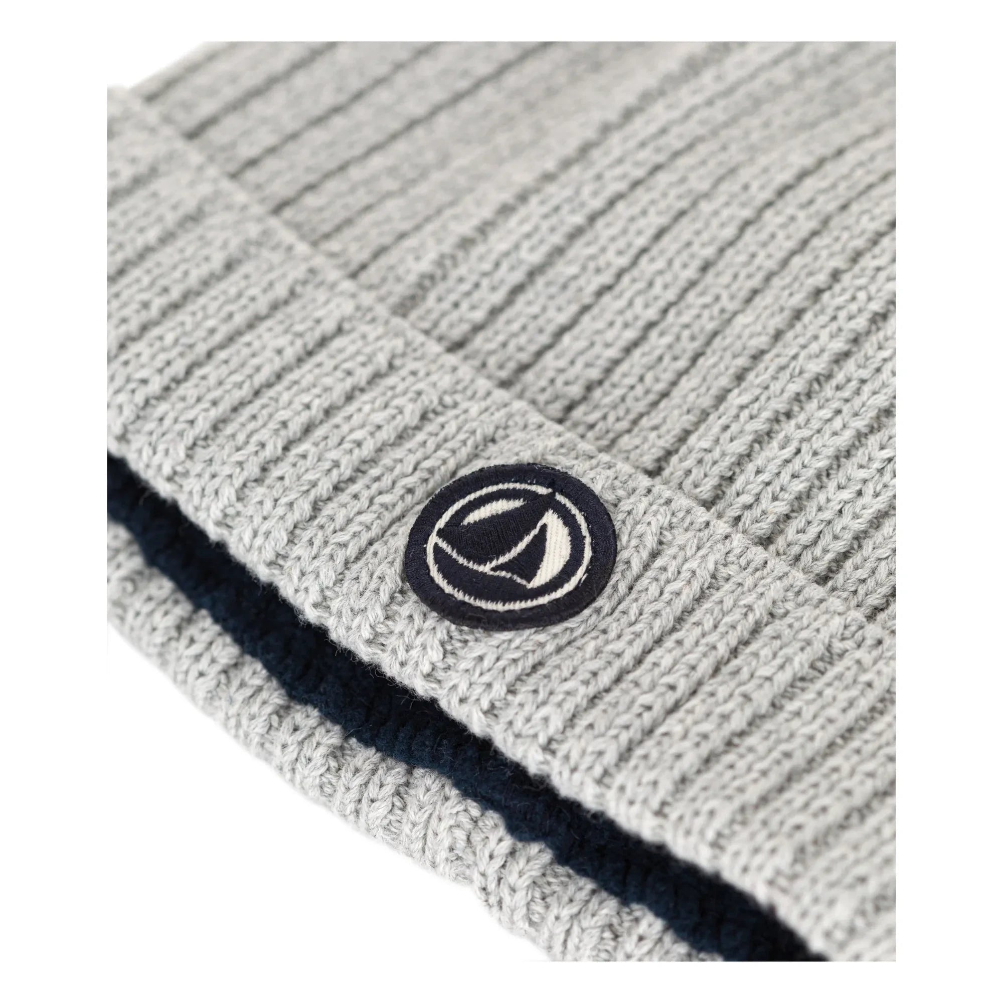 Petit Bateau - Gri Bebek Polar Bonnet